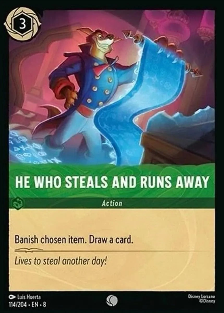 114/204-EN-8: He Who Steals and Runs Away