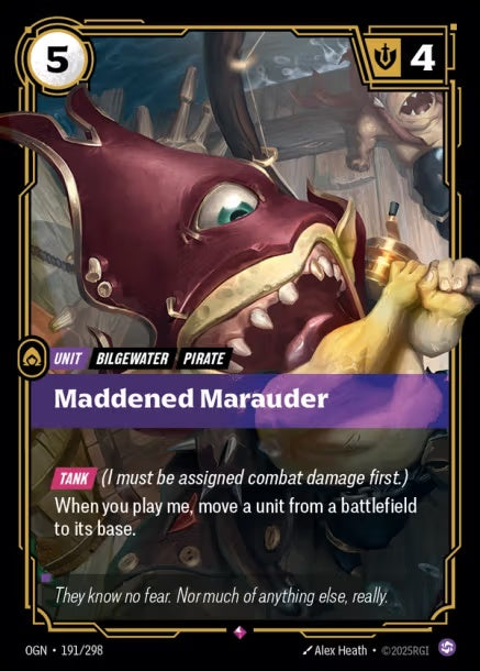 OGN-191/298 - Maddened Marauder（繁中）