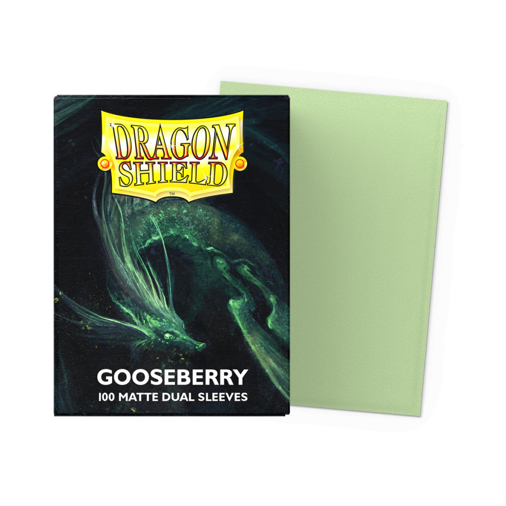 Dragon Shield - 100 Deck Protector Sleeves - Standard Size - Matte Dual - Gooseberry - AT-15066
