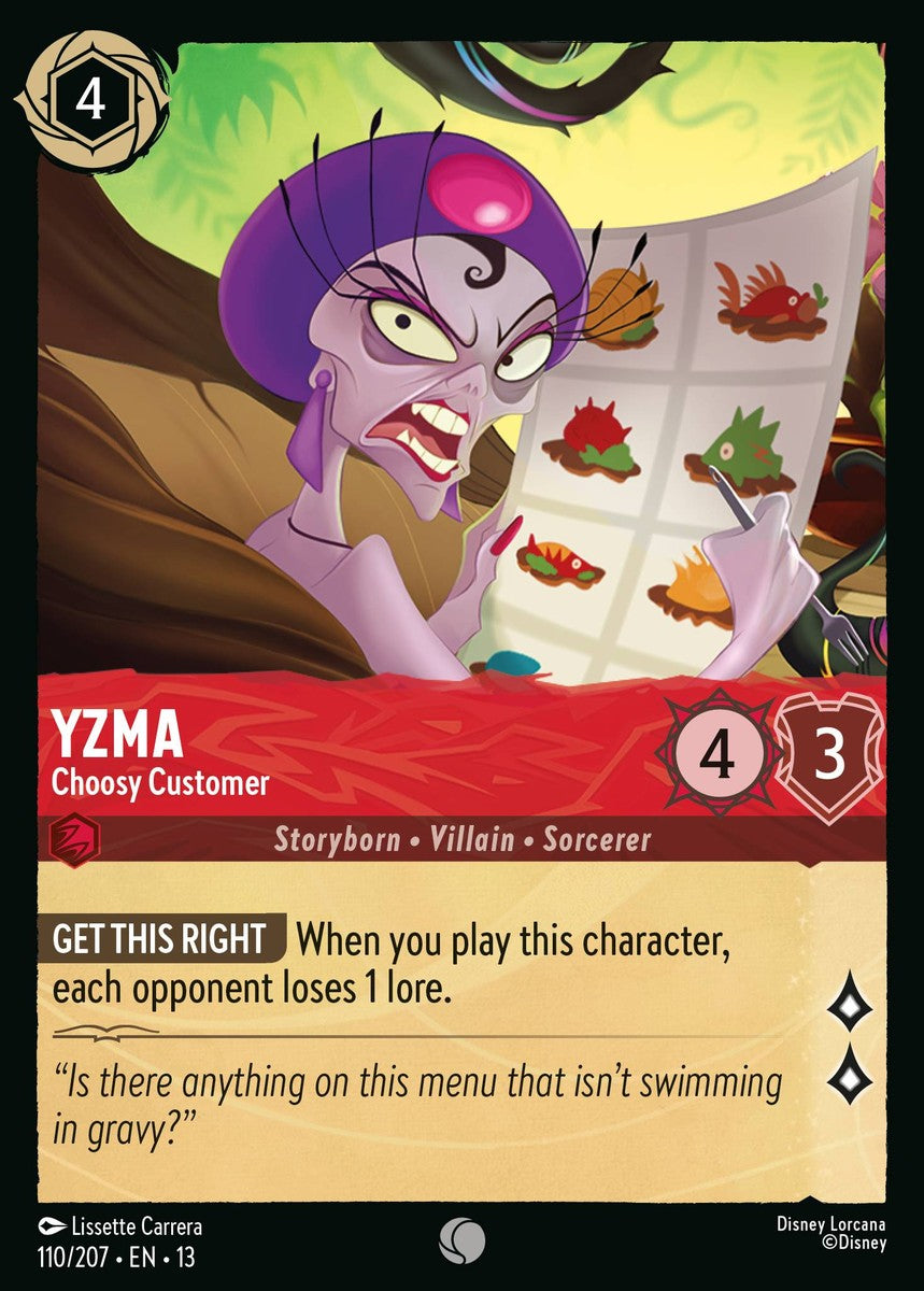 110/207-EN-13: Yzma – Choosy Customer