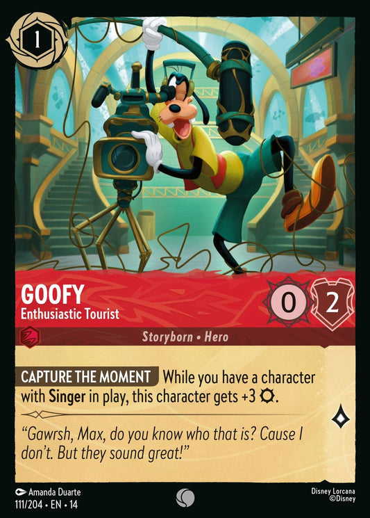 111/204-EN-14: Goofy – Enthusiastic Tourist