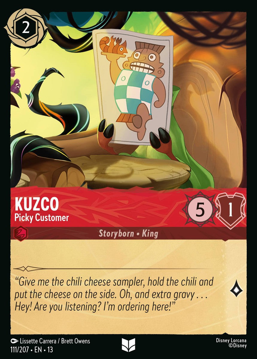 111/207-EN-13: Kuzco – Picky Customer