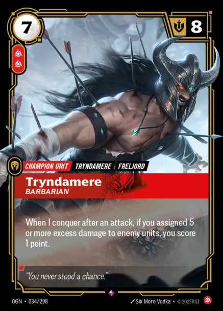 OGN-034/298 - Tryndamere, Barbarian（繁中）