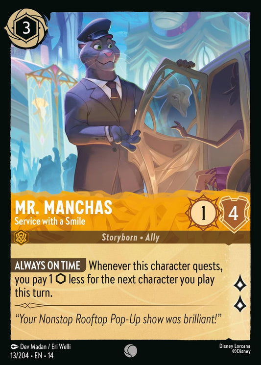 013/204-EN-14: Mr. Manchas – Service with a Smile