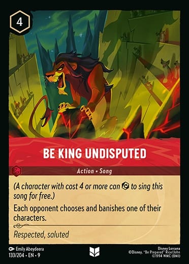 133/204-EN-9: Be King Undisputed