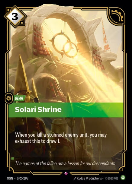 OGN-072/298 - Solari Shrine（繁中）