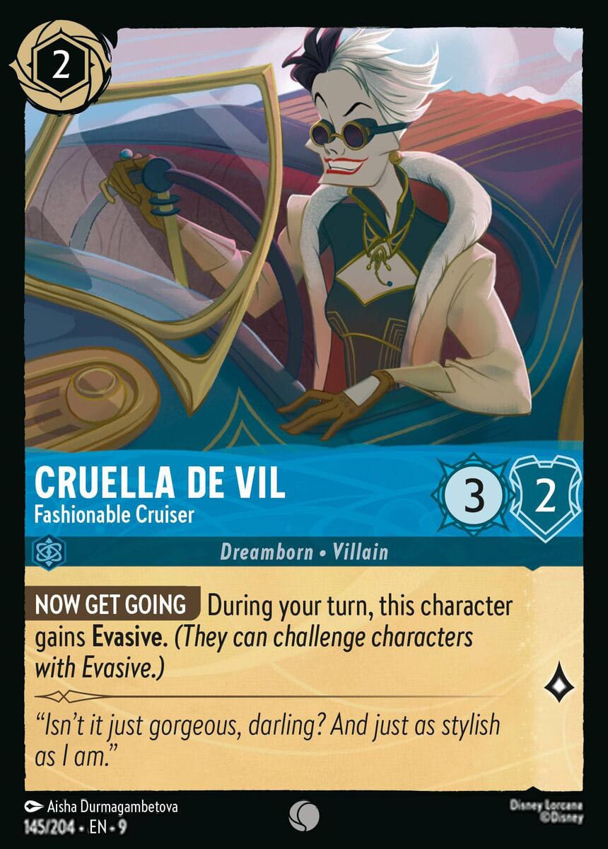 145/204-EN-9: Cruella De Vil – Fashionable Cruiser