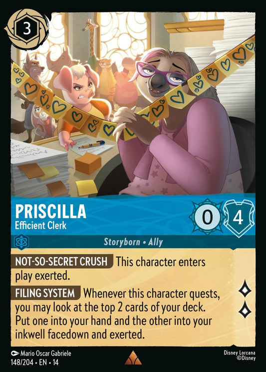 148/204-EN-14: Priscilla – Efficient Clerk