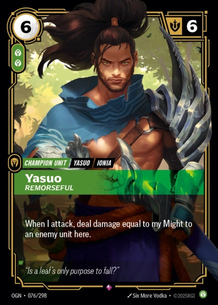 OGN-076/298 - Yasuo, Remorseful（繁中）