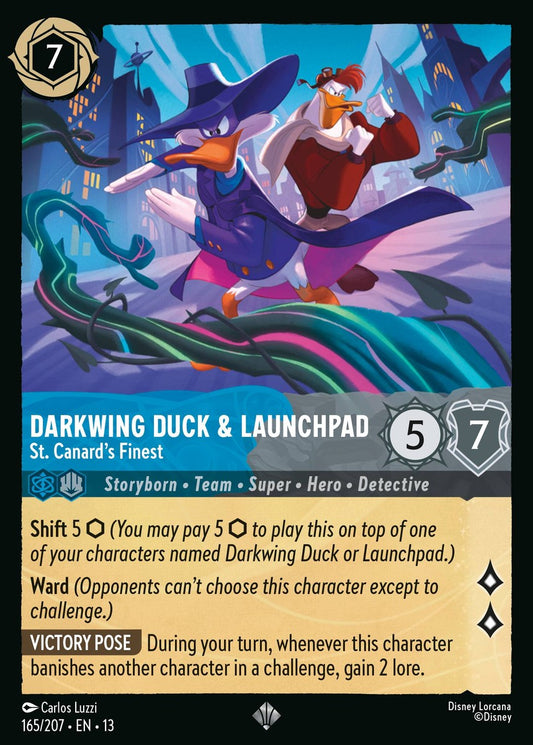 165/207-EN-13: Darkwing Duck & Launchpad – St. Canard’s Finest