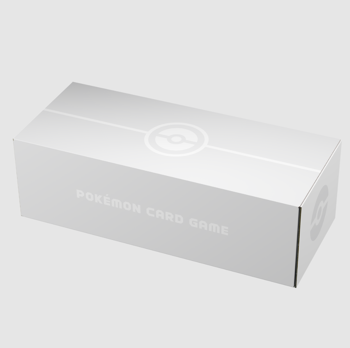 [In Stock] 寶可夢大型收納盒(紙質) - 白 Pokemon Large Storage Card Box - White