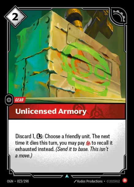OGN-023/298 - Unlicensed Armory（繁中）