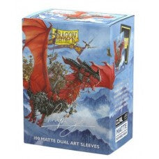 Dragon Shield - 100 Deck Protector Sleeves - Standard Size - Matte Dual Art - Signature Series - The Raid - AT-12131