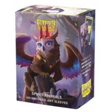 Dragon Shield - 100 Deck Protector Sleeves - Standard Size - Dual Brushed Art - Spirit Animals - The Dragowlis - AT-12132