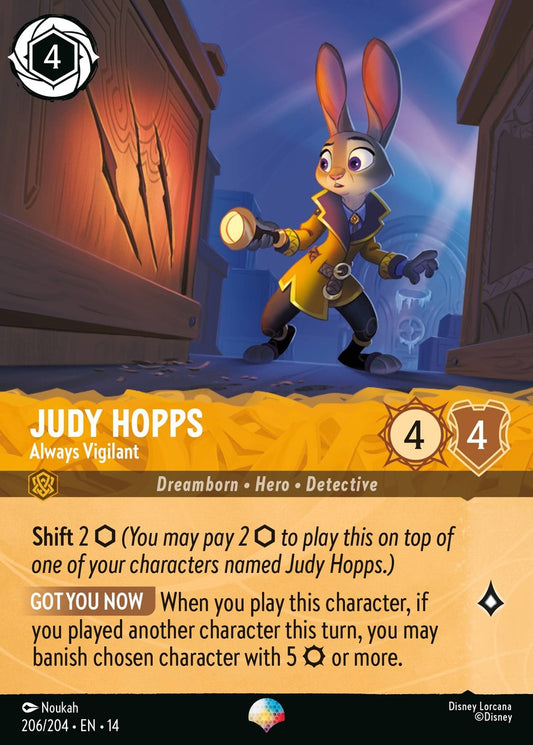 206/204-EN-14: Judy Hopps – Always Vigilant (Alt Art) (異畫)