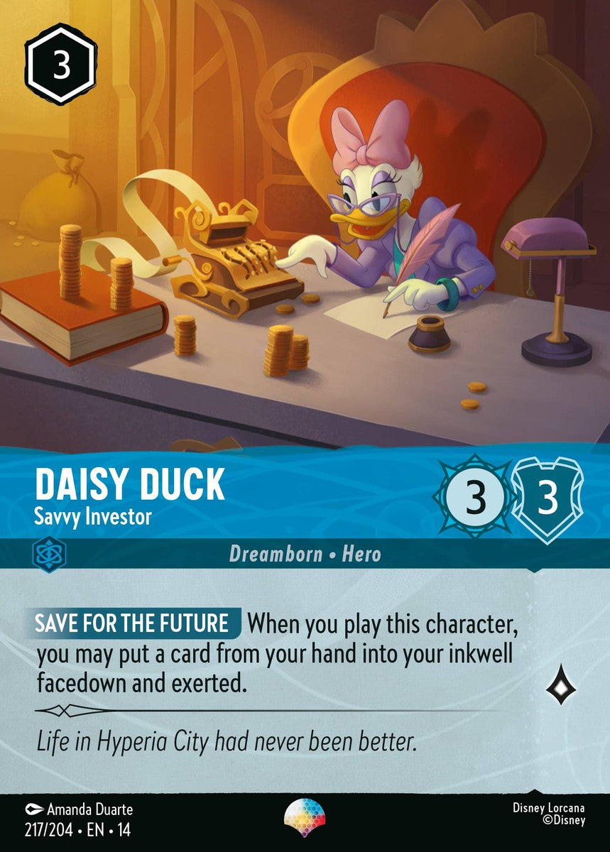 217/204-EN-14: Daisy Duck – Savvy Investor (Alt Art) (異畫)