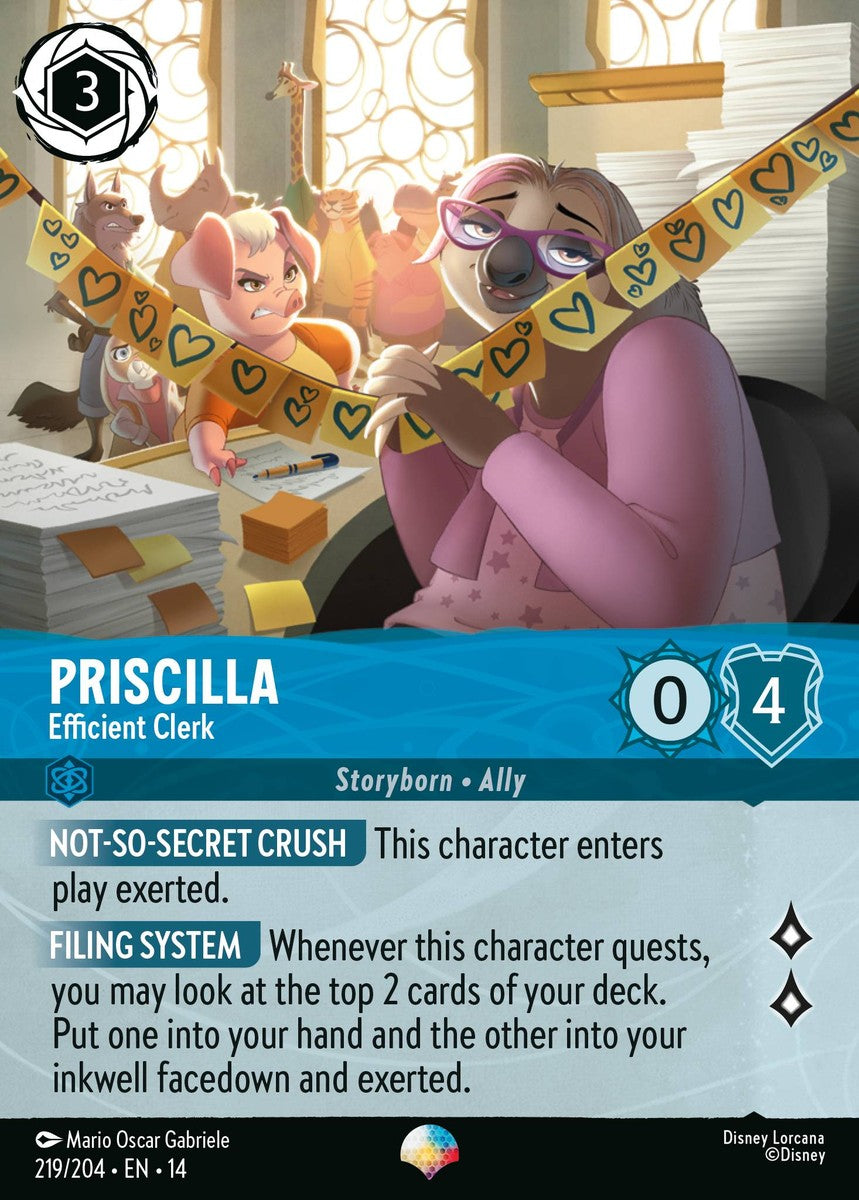 219/204-EN-14: Priscilla – Efficient Clerk (Alt Art) (異畫)