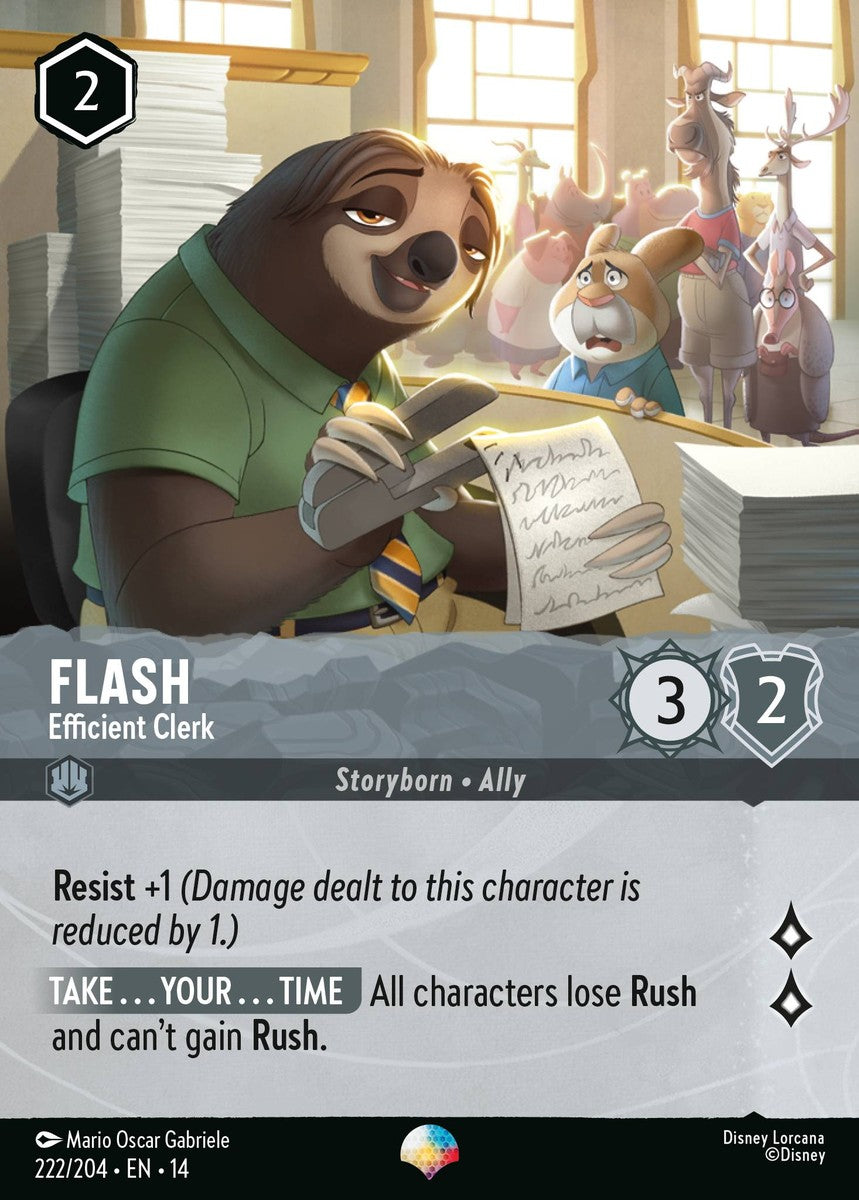 222/204-EN-14: Flash – Efficient Clerk (Alt Art) (異畫)