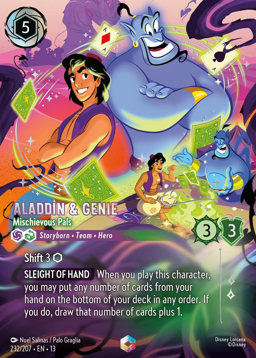 232/207-EN-13: Aladdin & Genie – Mischievous Pals