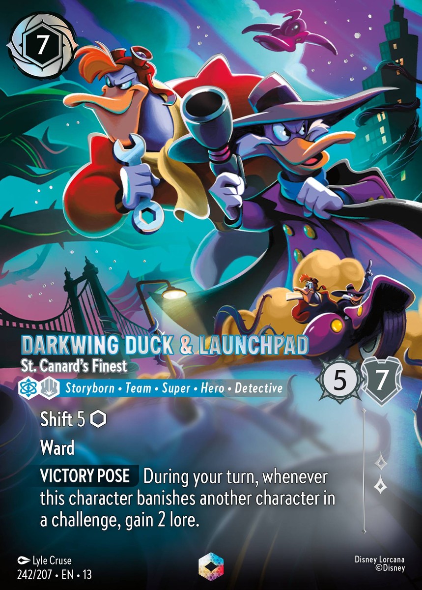 242/207-EN-13: Darkwing Duck & Launchpad – St. Canard’s Finest