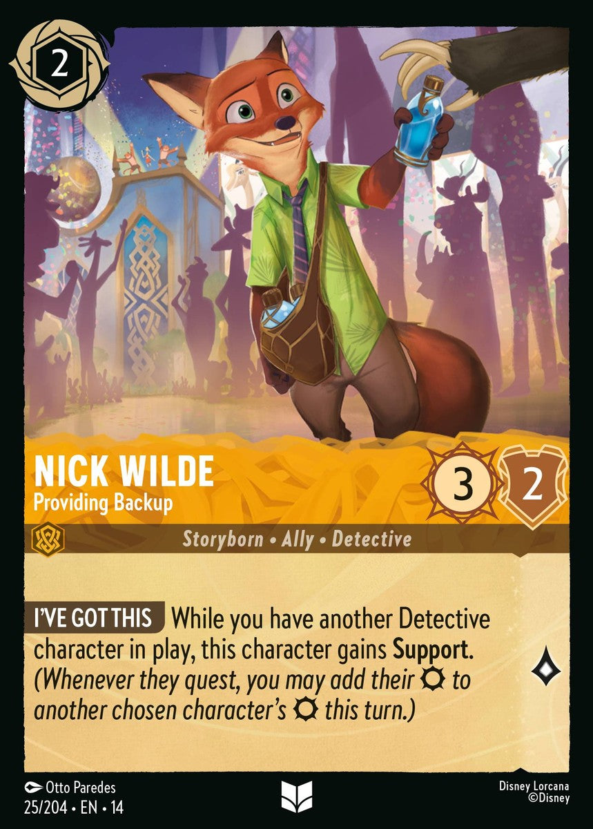 025/204-EN-14: Nick Wilde – Providing Backup