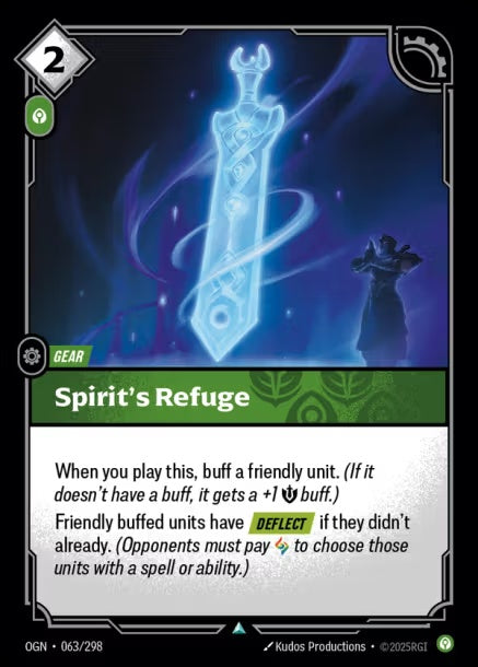 OGN-063/298 - Spirit's Refuge（繁中）
