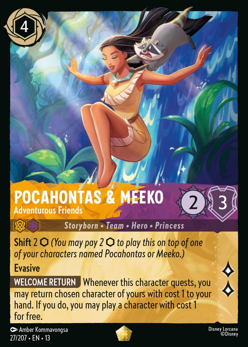 027/207-EN-13: Pocahontas & Meeko – Adventurous Friends