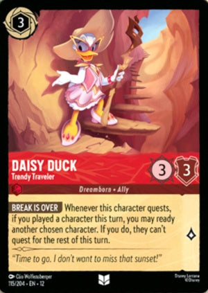 115/204-EN-12: Daisy Duck - Trendy Traveler