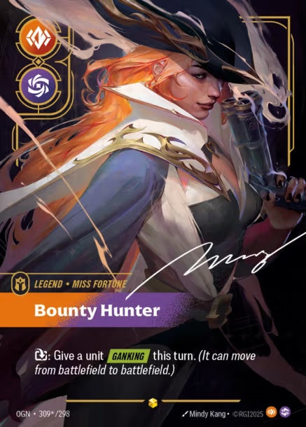 OGN-309*/298 - Bounty Hunter（繁中）(Alt Art)(異畫)
