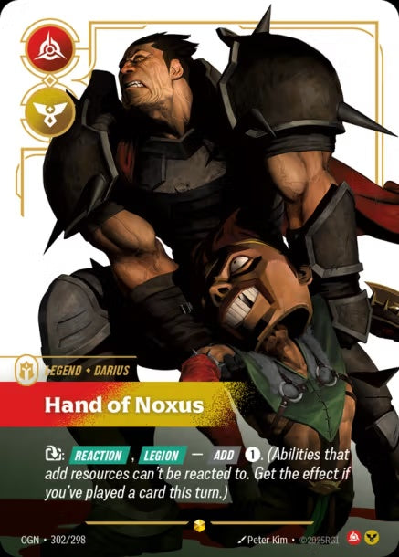 OGN-302/298 - Hand of Noxus（繁中）