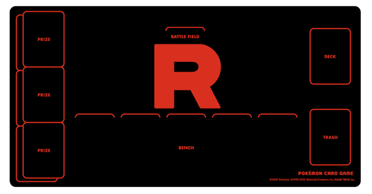 [In Stock]  寶可夢橡膠對戰桌墊 火箭隊 R logo