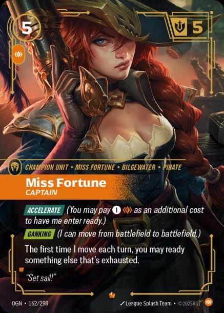 （繁中）OGN-162/298 - Miss Fortune, Captain 好運姐-船長