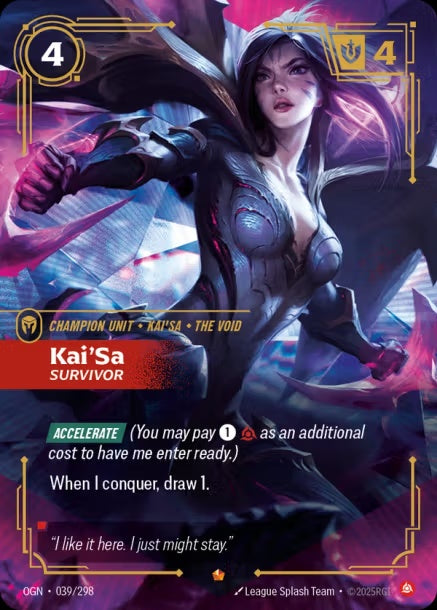 OGN-039/298 - Kai'Sa, Survivor（繁中）