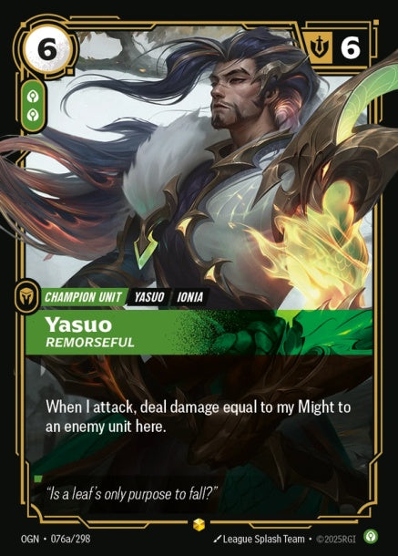 OGN-076a/298 - Yasuo, Remorseful（繁中）