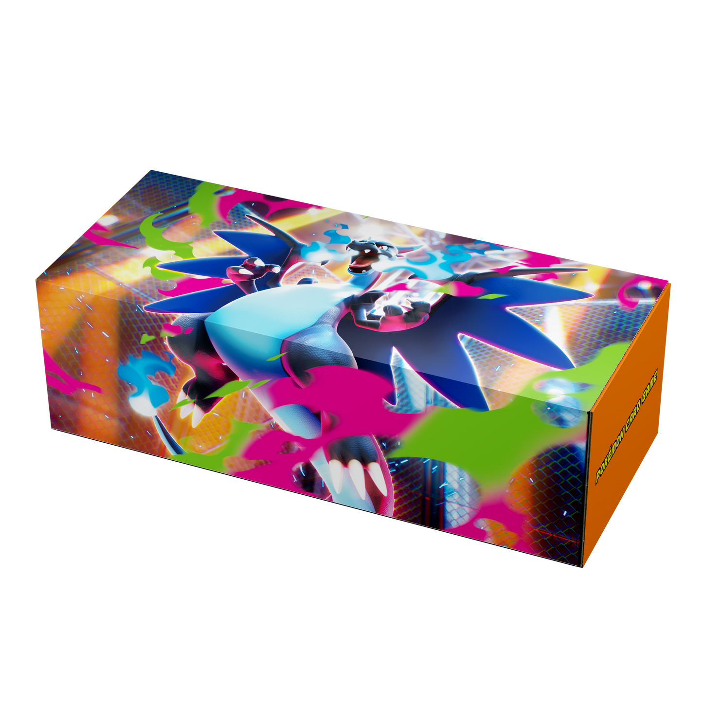 [Pre-Order]  [M2] 寶可夢造型長卡盒(紙質) 超級噴火龍X Pokemon Card Box (Paper) - Mega Charizard X