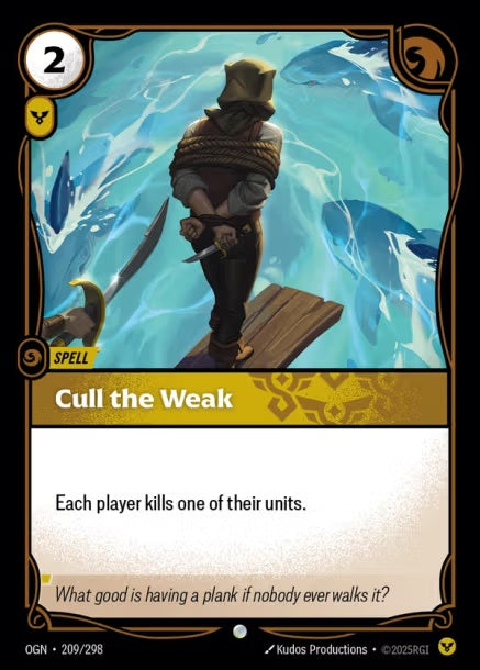 OGN-209/298 - Cull the Weak（繁中）