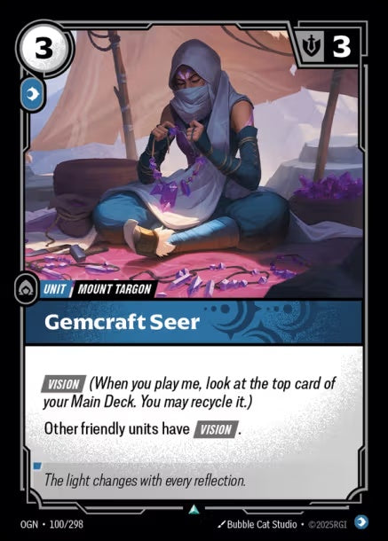 OGN-100/298 - Gemcraft Seer（繁中）