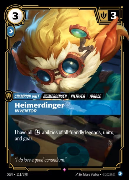 OGN-111/298 - Heimerdinger, Inventor（繁中）