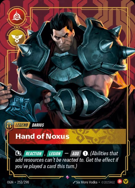 OGN-253/298 - Hand of Noxus（繁中）