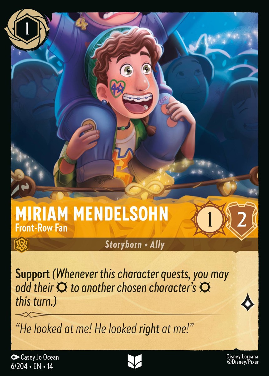 006/204-EN-14: Miriam Mendelsohn – Front-Row Fan