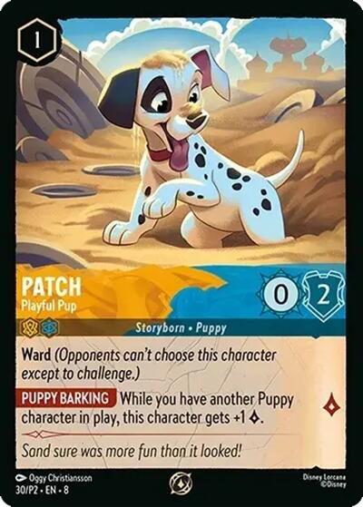 30/P2-EN-8: Patch - Playful Pup