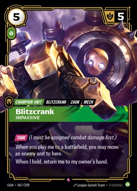 OGN-067/298 - Blitzcrank, Impassive（繁中）