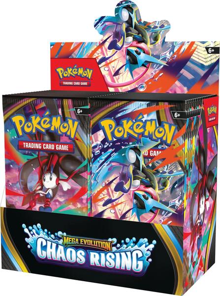 [Pre-order] [ME04] English Pokemon 美版 Booster Box Mega Evolution — Chaos Rising