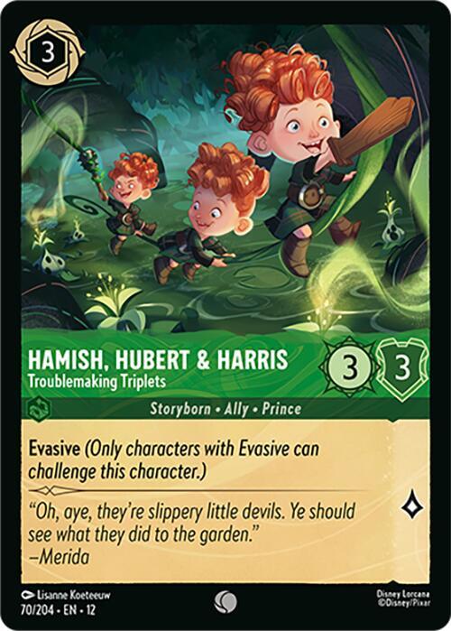 070/204-EN-12: Hamish, Hubert & Harris - Troublemaking Triplets