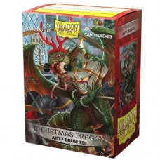 Dragon Shield 100 - Standard Deck Protector Sleeves - Art Sleeve Christmas Dragon 2020 - AT-12051