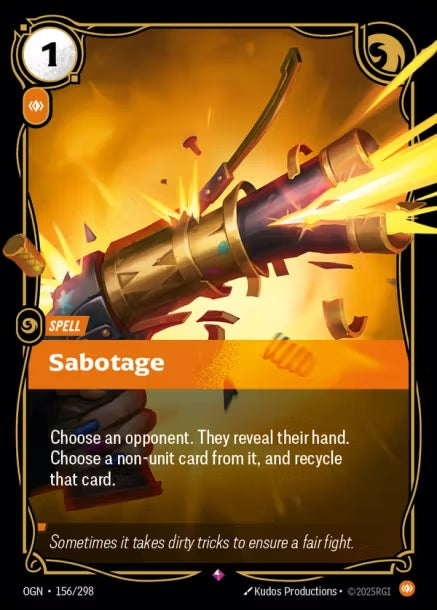OGN-156/298 - Sabotage（繁中）