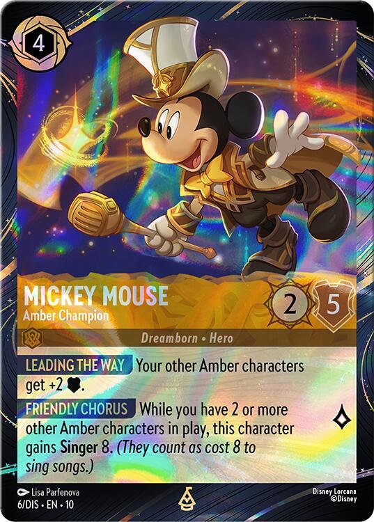 6/DIS·EN·10: Mickey Mouse - Amber Champion