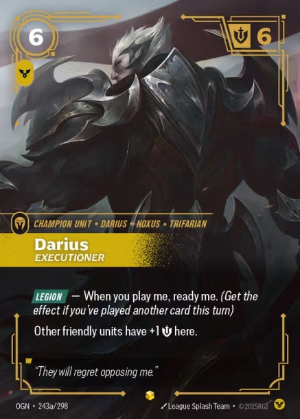 OGN-243a/298 - Darius, Executioner（繁中）
