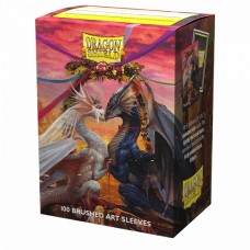 Dragon Shield 100 - Standard Deck Protector Sleeves - Brushed Art Valentine Dragon 2023 - AT-12083