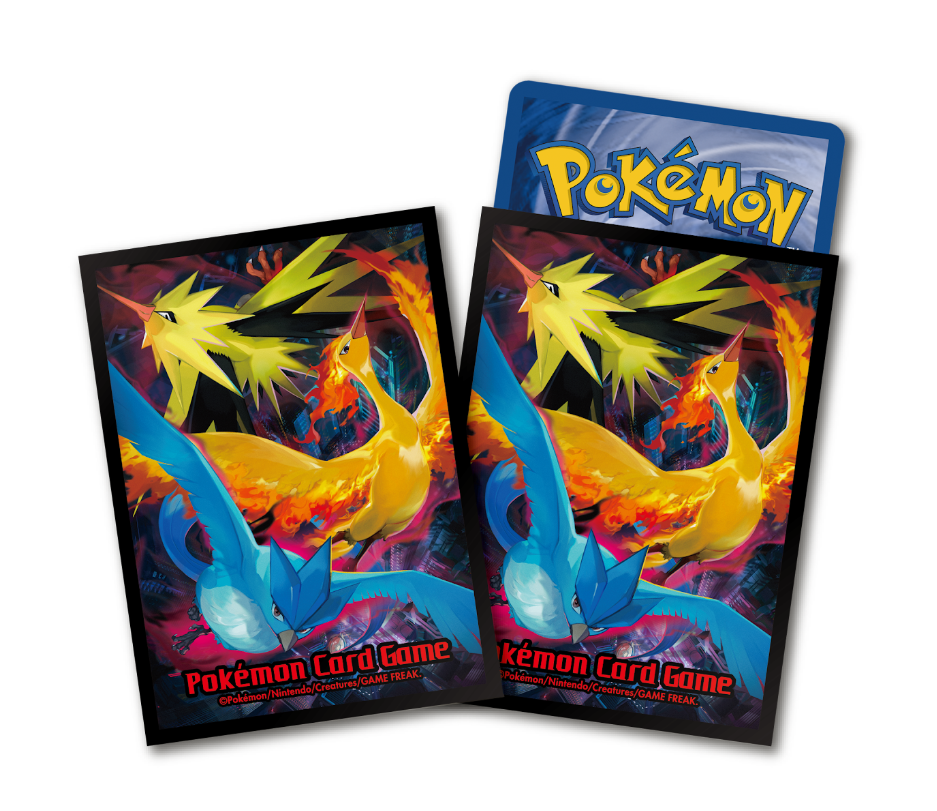[Sleeves] 寶可夢造型卡套 火焰鳥 & 閃電鳥 & 急凍鳥 Pokemon Legendary Birds Articuno, Zapdos, and Moltre